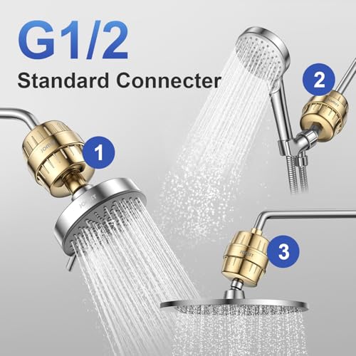 25 Stages Shower Filter with 3 Cores