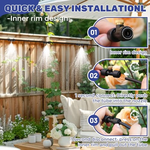 100FT Mister for Outside Patio Misting Cooling System