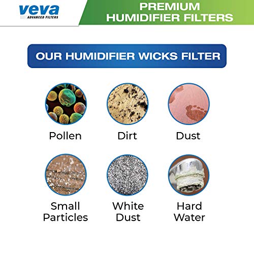 4 Pack Premium Humidifier Filters Replacement for Holmes Filter B
