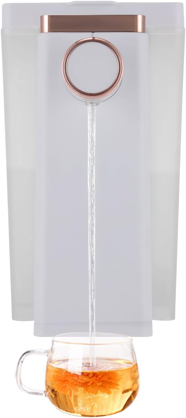 Water Dispenser, Adjustable Instant Hot Water Dispenser, 1.6L Electric Tea Kettle with Lock & Night Lights, 2100W Portable Countertop Water Filter System Large Water Boiler Maker for Homes, Offices