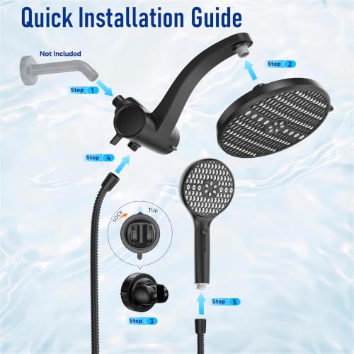 Filtered Shower Head with Handheld