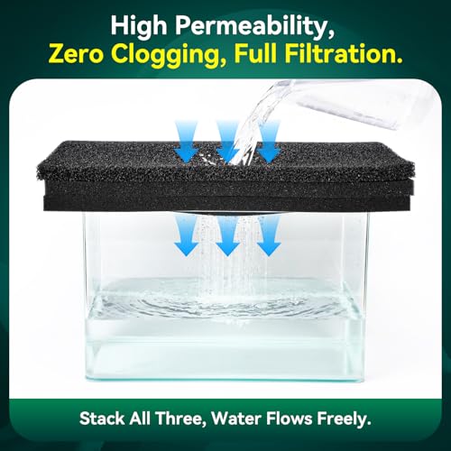 Aquarium Bio Filter Sponge Pad (2 Count)