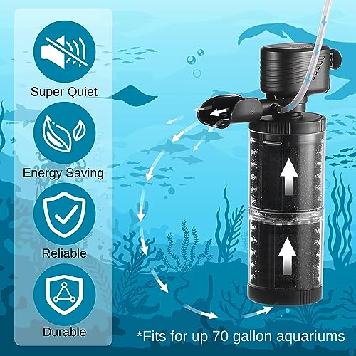 XpertMatic 15W Aquarium Filter 2 Stages 238 GPH (24 Ounce)