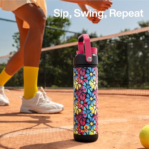 Insulated Water Bottle with Straw Stainless Steel Water Bottle