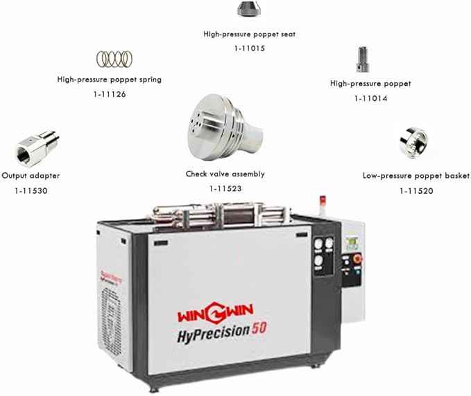 1-11014 HP poppet used for acc waterjet cutting machine waterjet pump spare parts