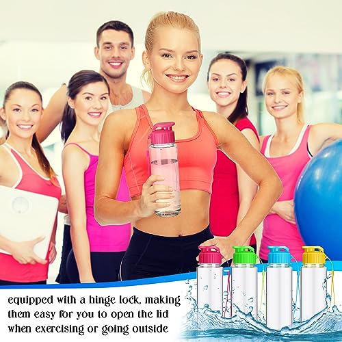 20 Pcs 17 Oz Plastic Water Bottles Bulk Sports (20 Count)