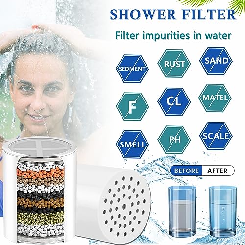 3 pack 20 stages Shower Filter Compatible for Aquabliss SF100