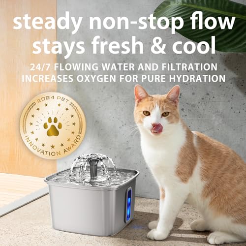 Innovation Award Winner Stainless Steel Cat Water Fountain