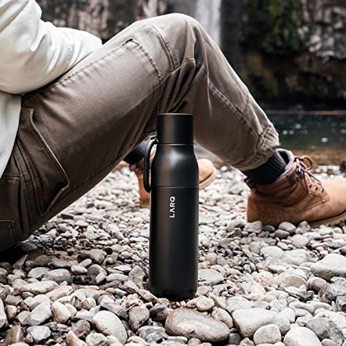Flip Top Insulated Stainless Steel Reusable Water Bottle with Straw