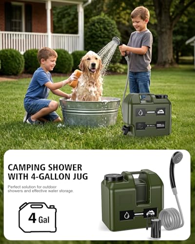 Portable Camping Shower with Water Jug 4