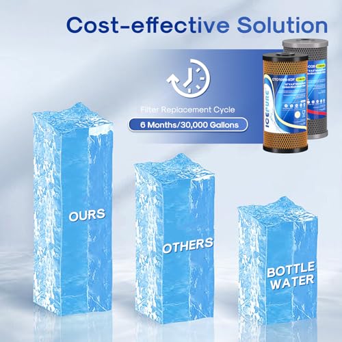 2 Stage 10" x 4.5" Whole House Carbon Water Filter Set (2 Count)