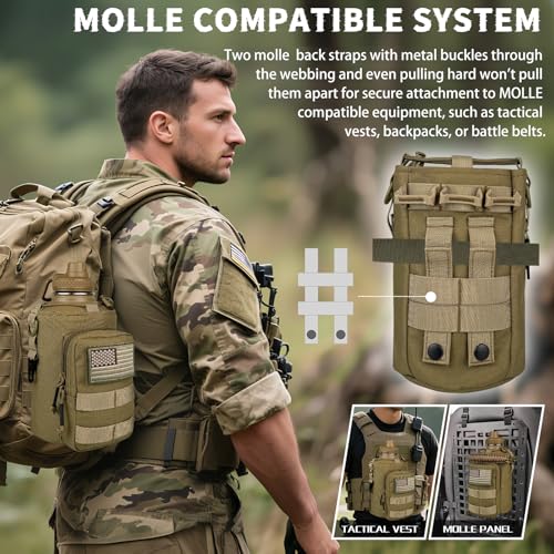 Half Gallon Water Bottle Insulated with Sleeve