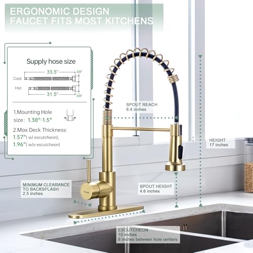 Pull Down Kitchen Faucet