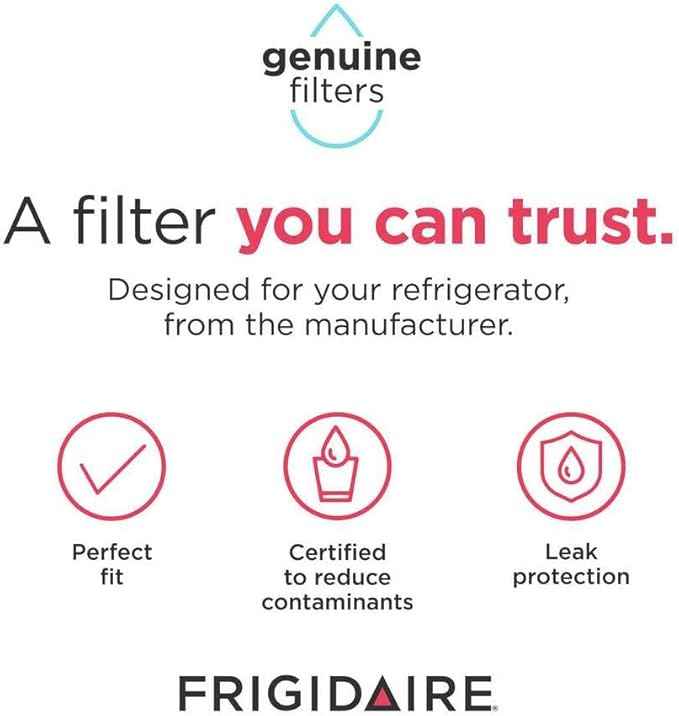 FRIGIDAIRE EPTWFU01 PureSource Ultra II Refrigerator Water Filter, 1 Count, White