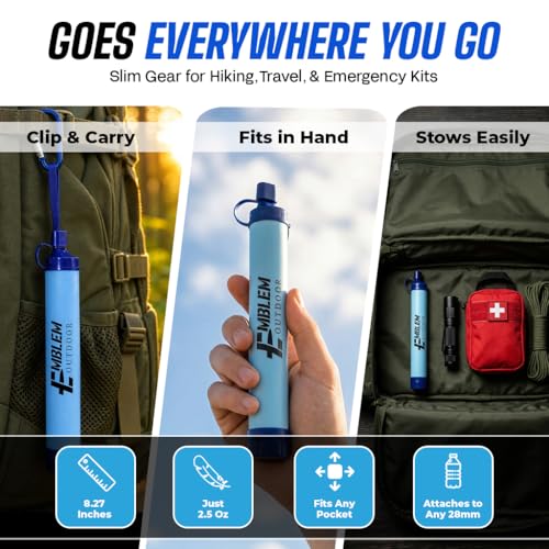 Portable Water Filter Straw (2 Count)