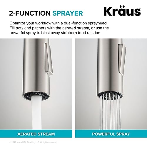 Black Stainless Steel Pull Down Kitchen Faucet KPF