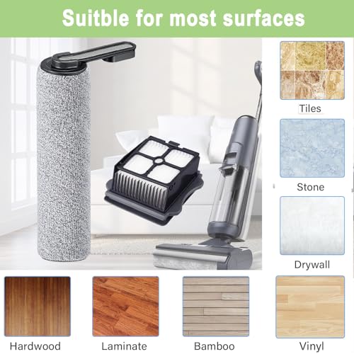 Brush and Filters Replacement Parts Accessories Compatible for Tineco Floor ONE S5