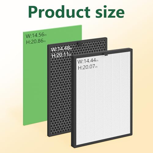 2 Set Trio Plus Replacement Filter Compatible with Field Controls Trio Plus Portable Air Purifier
