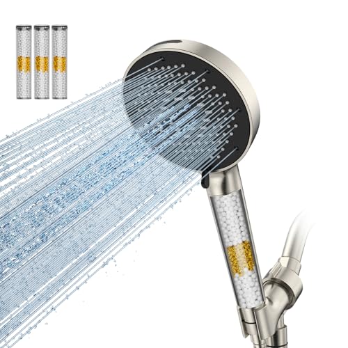 High Pressure Filtered Handheld Shower Head 9 Spray（4 filters）