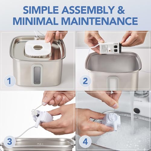 PP Housing Cat Water Fountain Filters (8 Count)