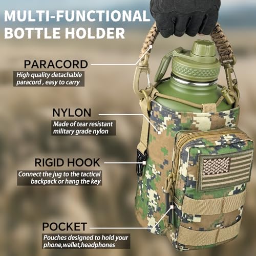 Half Gallon Water Bottle Insulated with Sleeve