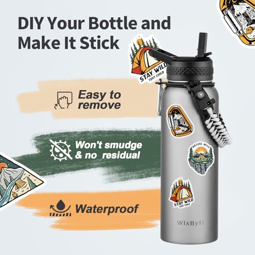 40 oz Insulated Water Bottle with Straw