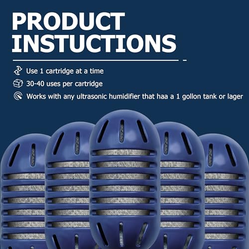 Demineralization Cartridge Filter Replacement for HoMedics Humidifiers (20 Count)