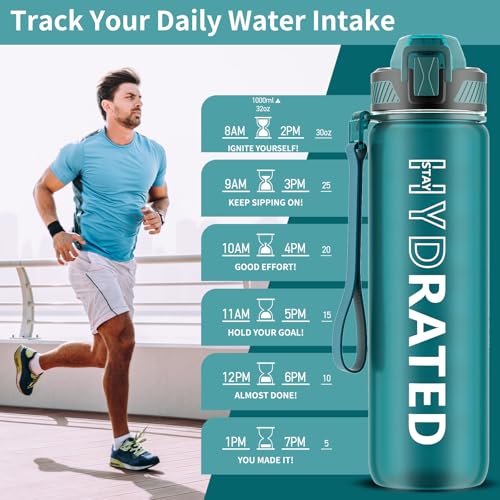Water Bottle with Straw
