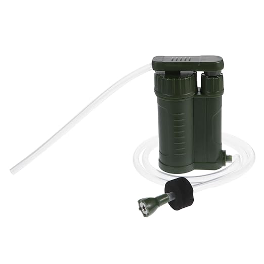 Abaodam 1Pc Portable Water Pump Emergency Water Purifier for Camping Hiking Outdoor Activities Removes Sediment Durable Reliable Water Filtration