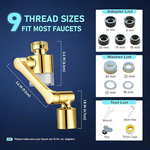 Sink Faucet Extender Aerator Reduce 99% Lead