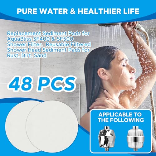 Replacement Sediment Pads for AquaBliss SF400 & SF500 Shower Filter