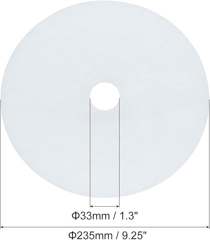 MECCANIXITY Universal Cloth Dryer Exhaust Filter, Cotton 235x33mm White for Clothes Dryer Filter Replacement Pack of 6
