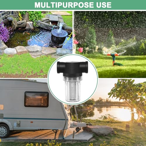 3 Pack Water Pump Strainer with 20 Mesh Stainless Steel Filter Screen