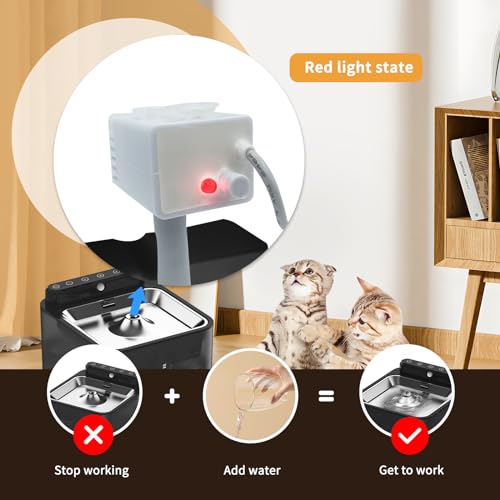 Wireless Cat Water Fountain Battery Operated