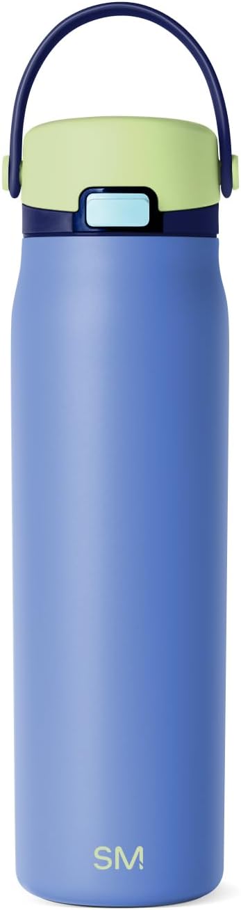 Simple Modern Mesa Sport Water Bottle with Covered Chug Lid | 24oz Cup Holder Friendly Insulated Stainless Steel Bottle for Gym, Sports and Travel | Neptune Mix