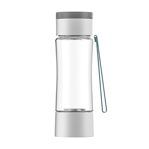 Smart Hydrogen Water Bottle Generator – 450ml Portable PEM Hydrogenated Water Bottle with Tritan+ | Rechargeable Molecular Hydrogen Water Machine for Travel, Fitness, and Home Use