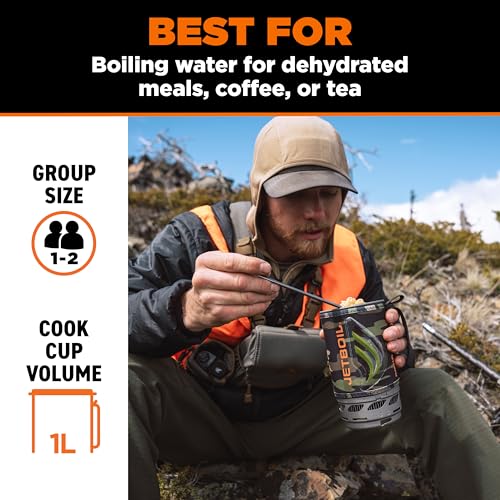 Flash 1.0L Portable Fast Boil Stove for Camping and Backpacking with 1