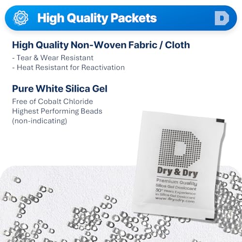 20 Gram [200 Packets] Silica Gel Packets Desiccants