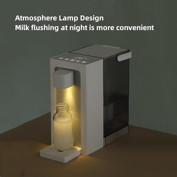 Instant Hot Water Dispenser with Filter,Household Desktop Water Purifier with Night Vision Light，5 Temperatures,Large Capacity, Zero Installation，1 Filter Included