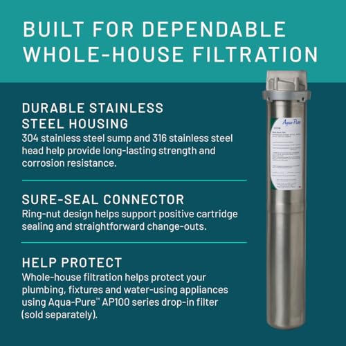 3M Aqua Pure Stainless Steel Water Filter Housing SST2HB
