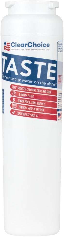 Clear Choice CLCH101 Refrigerator Water Filter Replacement Compatible Maytag Filter For Cost-Effective Alternative to Factory Original