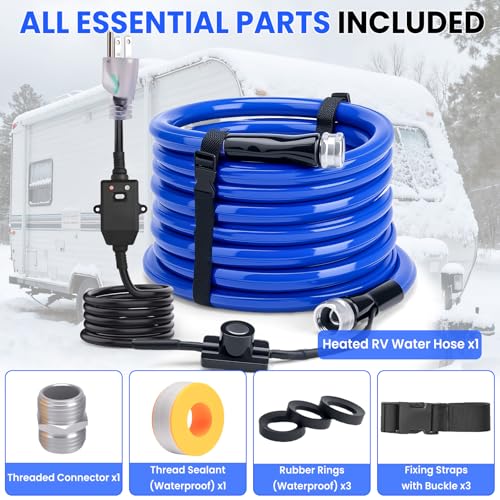 50FT Heated Water Hose for RV