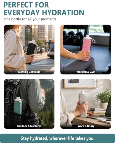 Collapsible Water Bottles 21oz