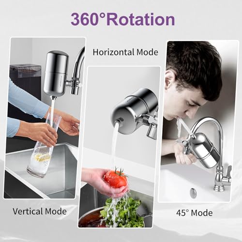 Stainless Steel Mineral Alkaline Water Filter for Sink Faucet