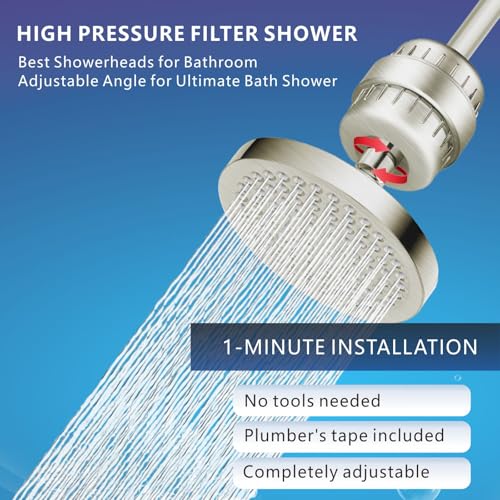 High Pressure Filtered Shower Head Set