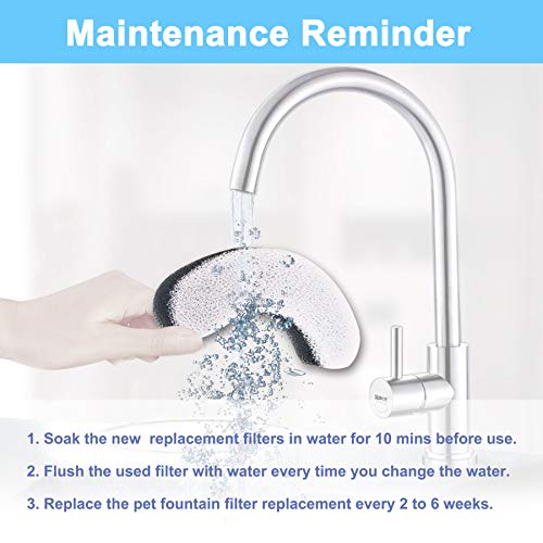 Cat Water Fountain Filter Replacement 6pcs Cat Fountain Filter Arc
