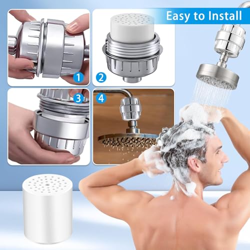 4 Pack 22 Stage Shower Filter Replacement