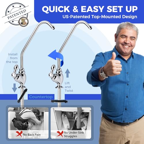RTW5 5 Stage Reverse Osmosis Water Filter System (384 Ounce)