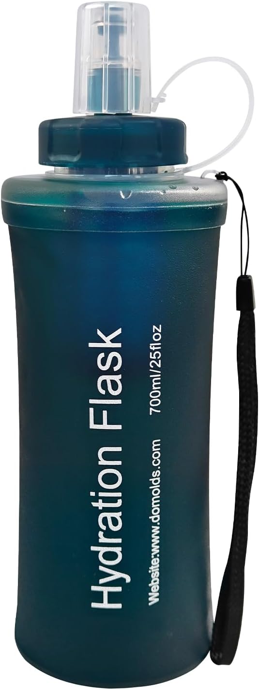 700ML Soft Flask with Water Filter for Hiking, Camping & Travel - Collapsible TPU Water Bottle, 0.1 Micrometer Hollow Fiber Membrane for Clearer, Better Tasting Outdoor Water