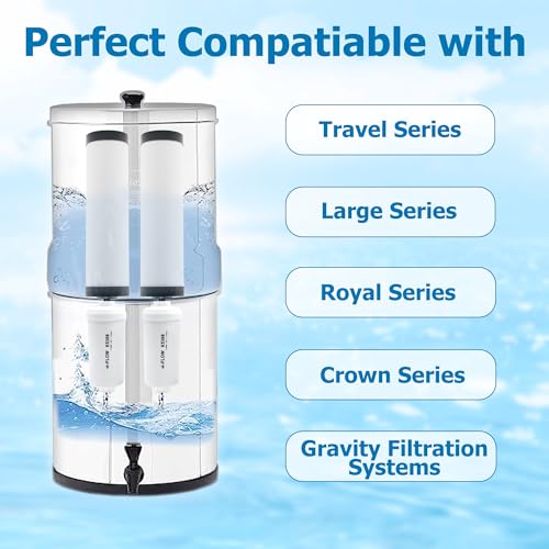 Gravity Water Filter Replacement for Berkey® BB9 (4 Count)